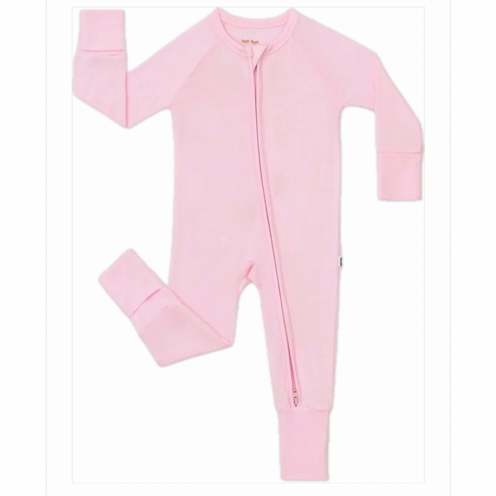 NWT NB Little Sleepies Soft Light Pink Baby Convertible Zippy Footie NIB/NIP